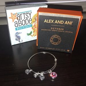 Alex and Ani Swarovski October Bracelet